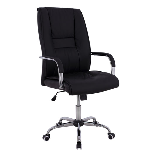 ΚΑΡΕΚΛΑ ΓΡΑΦΕΙΟΥ ANGEE HM1106.01 PU ΣΕ ΧΡΩΜΑ ΜΑΥΡΟ 58,5x70x120Υεκ