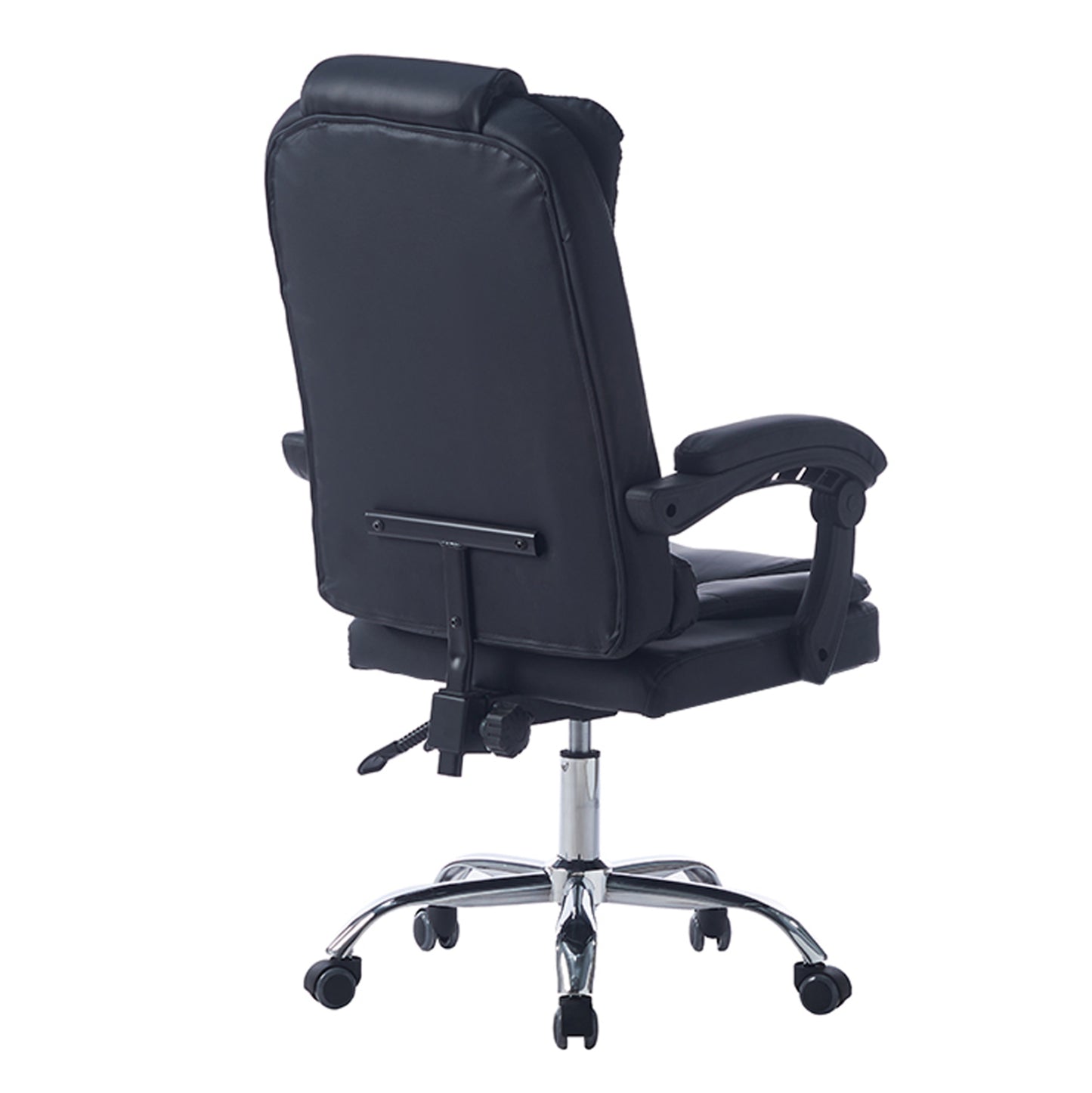 ΚΑΡΕΚΛΑ ΓΡΑΦΕΙΟΥ ΔΙΕΥΘΥΝΤΙΚΗ KYRON HM1221.01 ΜΑΥΡO PU--ΒΑΣΗ ΧΡΩΜΙΟΥ 65x46x112Υεκ