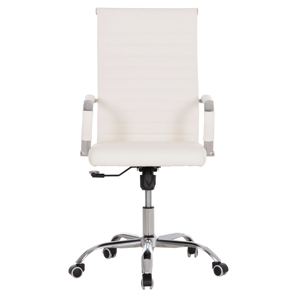 ΚΑΡΕΚΛΑ ΓΡΑΦΕΙΟΥ BOSS ΔΙΕΥΘΥΝΤΟΥ HM1059.32 ΛΕΥΚΟ PU ΠΟΔΙ ΧΡΩΜΙΟΥ 53x57x109Υεκ.