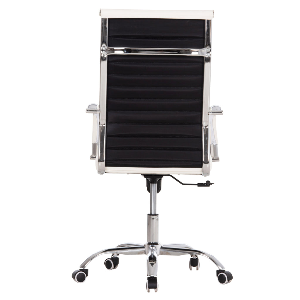 ΚΑΡΕΚΛΑ ΓΡΑΦΕΙΟΥ BOSS ΔΙΕΥΘΥΝΤΟΥ HM1059.32 ΛΕΥΚΟ PU ΠΟΔΙ ΧΡΩΜΙΟΥ 53x57x109Υεκ.