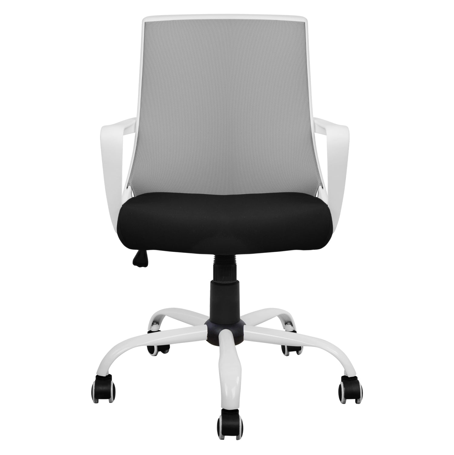 ΚΑΡΕΚΛΑ ΓΡΑΦΕΙΟΥ MALFOI HM1053.21 ΓΚΡΙ MESH & ΠΟΔΙ ΜΕΤΑΛΛΙΚΟ 58x59x103Υεκ
