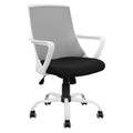 ΚΑΡΕΚΛΑ ΓΡΑΦΕΙΟΥ MALFOI HM1053.21 ΓΚΡΙ MESH & ΠΟΔΙ ΜΕΤΑΛΛΙΚΟ 58x59x103Υεκ