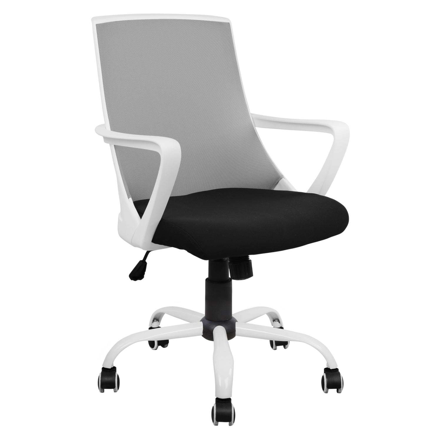 ΚΑΡΕΚΛΑ ΓΡΑΦΕΙΟΥ MALFOI HM1053.21 ΓΚΡΙ MESH & ΠΟΔΙ ΜΕΤΑΛΛΙΚΟ 58x59x103Υεκ