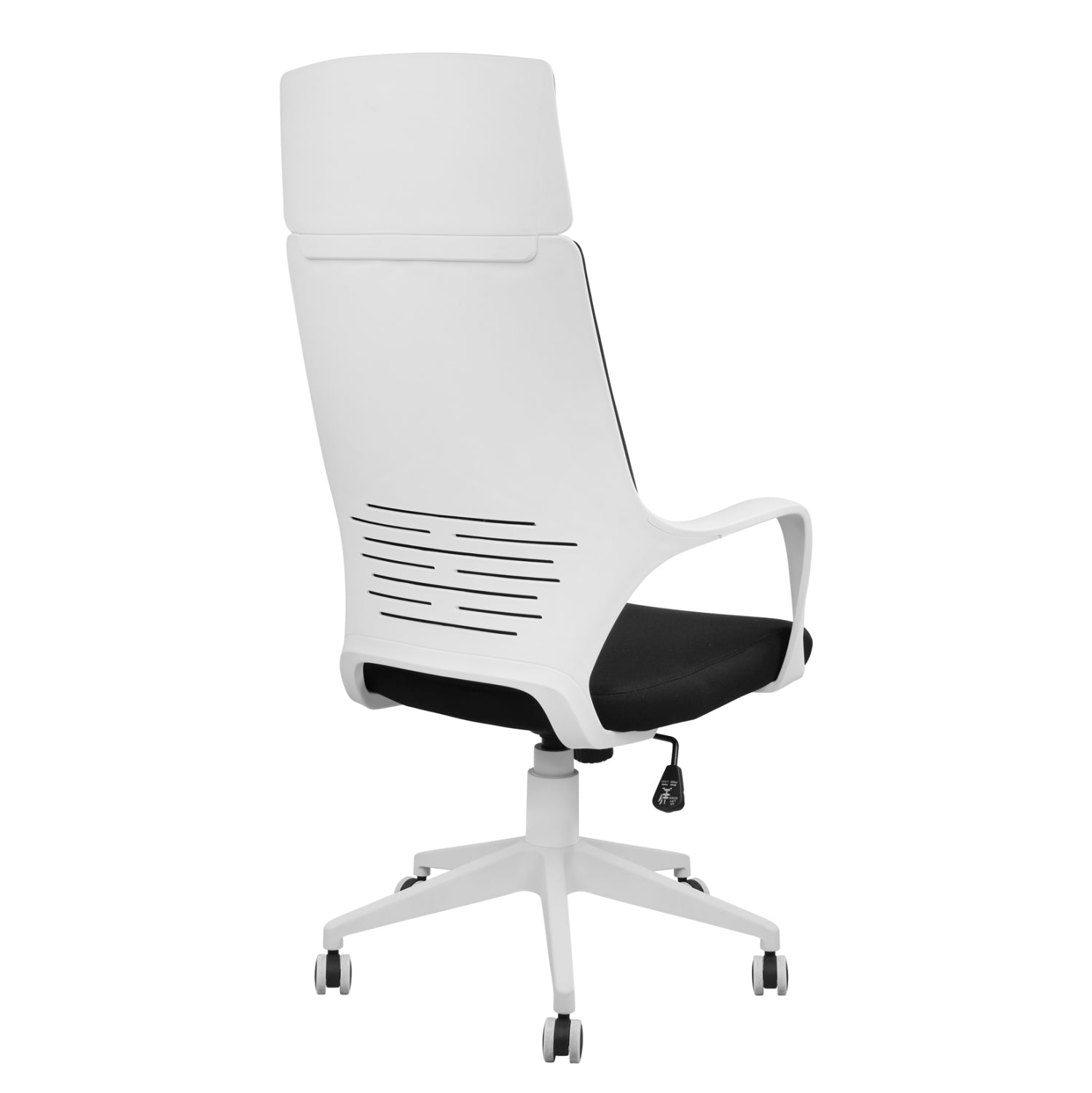 ΚΑΡΕΚΛΑ ΓΡΑΦΕΙΟΥ ANIVIA HM1054.01 ΜΑΥΡO & ΠΟΔΙ ΛΕΥΚΟ 64x61x126 εκ.
