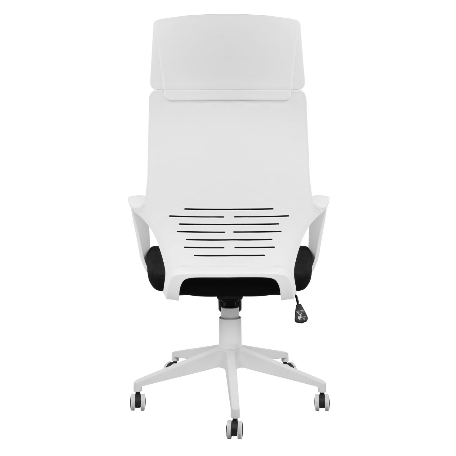 ΚΑΡΕΚΛΑ ΓΡΑΦΕΙΟΥ ANIVIA HM1054.01 ΜΑΥΡO & ΠΟΔΙ ΛΕΥΚΟ 64x61x126 εκ.