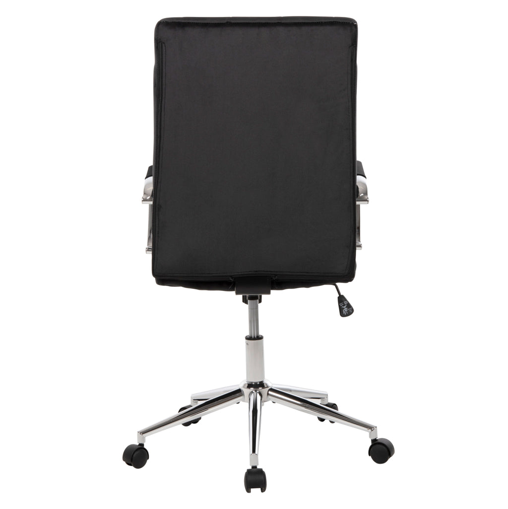 ΚΑΡΕΚΛΑ ΓΡΑΦΕΙΟΥ JOSEF HM1181.04 ΜΑΥΡΟ ΒΕΛΟΥΔΟ-INOX ΒΑΣΗ 58x61x105-113Yεκ.