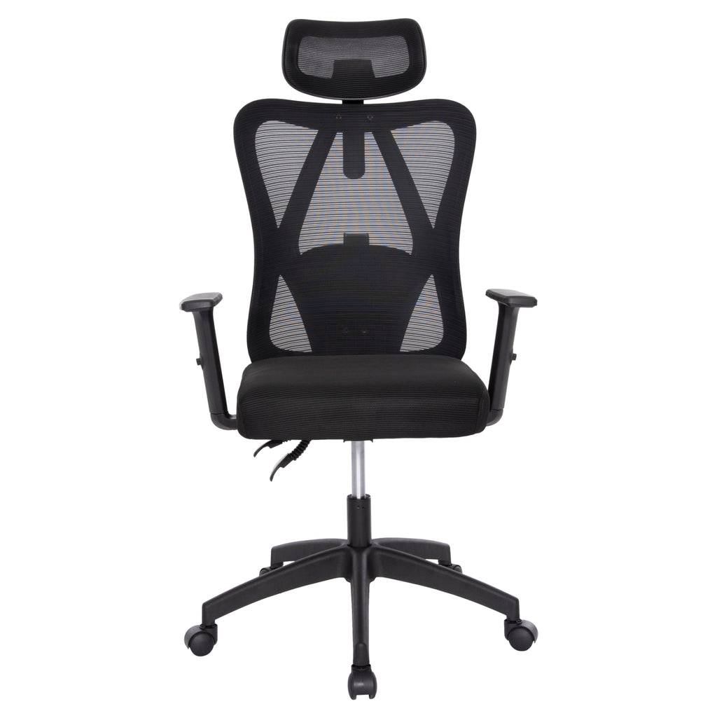 ΚΑΡΕΚΛΑ ΓΡΑΦΕΙΟΥ MEXER HM1195.01 ΜΑΥΡΟ MESH-PP ΒΑΣΗ 68x70x136Υεκ.