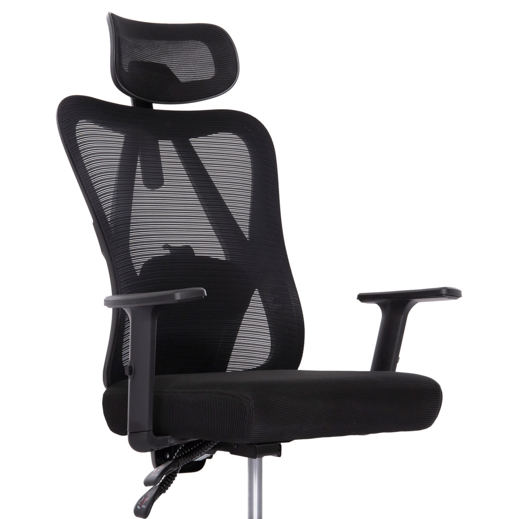 ΚΑΡΕΚΛΑ ΓΡΑΦΕΙΟΥ MEXER HM1195.01 ΜΑΥΡΟ MESH-PP ΒΑΣΗ 68x70x136Υεκ.