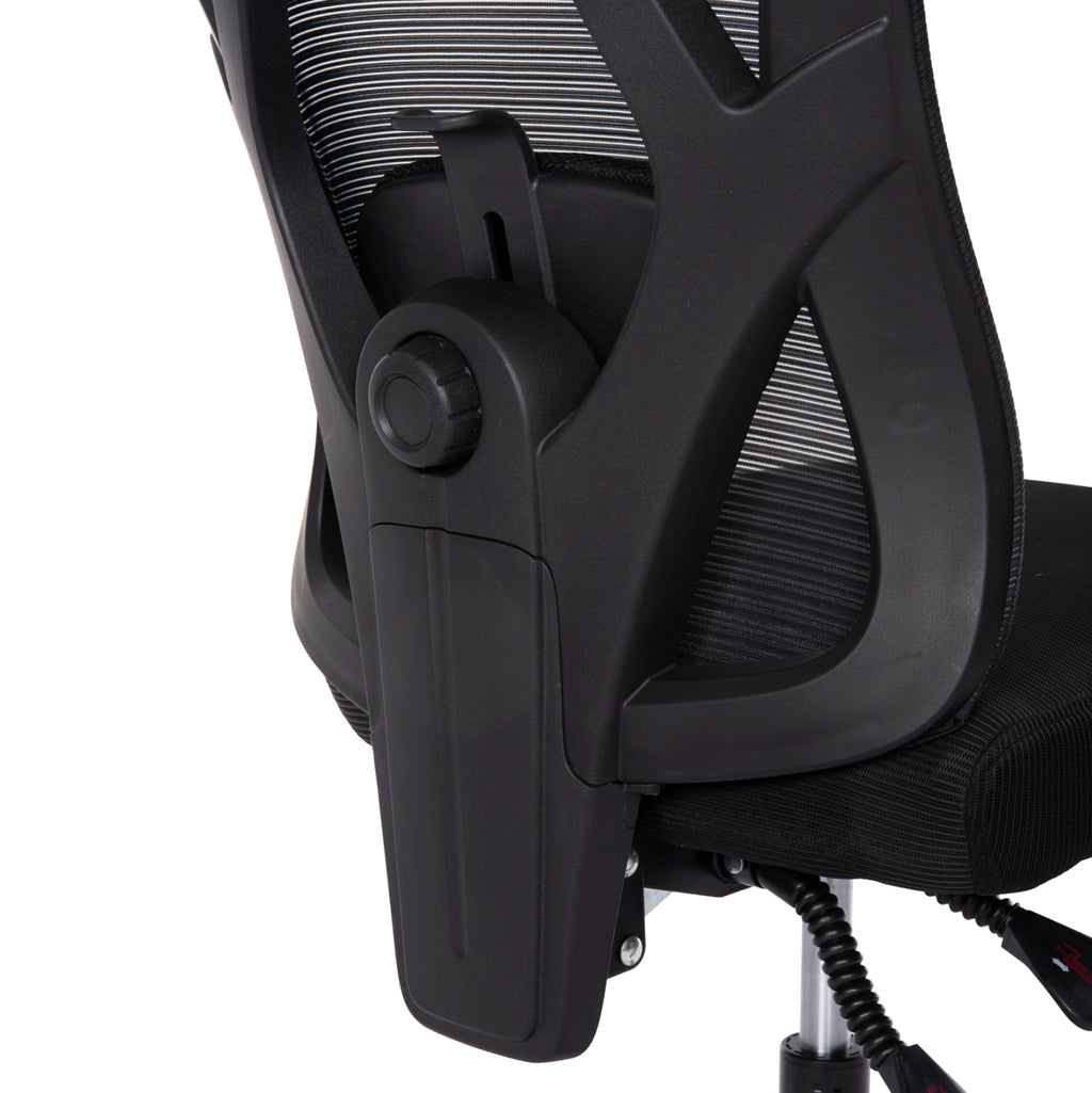 ΚΑΡΕΚΛΑ ΓΡΑΦΕΙΟΥ MEXER HM1195.01 ΜΑΥΡΟ MESH-PP ΒΑΣΗ 68x70x136Υεκ.
