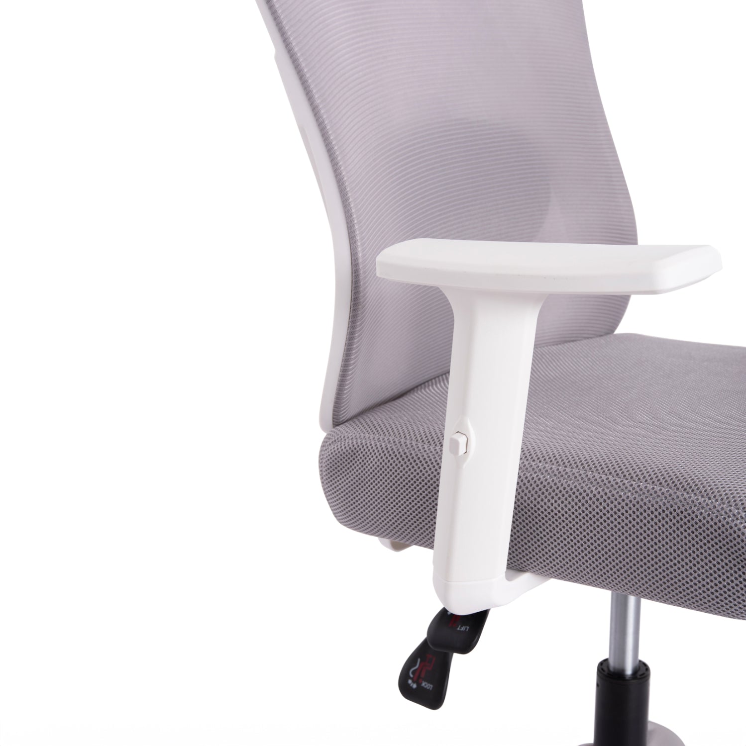 ΚΑΡΕΚΛΑ ΓΡΑΦΕΙΟΥ MEXER HM1195.02 ΓΚΡΙ MESH-PP ΒΑΣΗ-ΣΚΕΛΕΤΟΣ ΛΕΥΚΟΣ 68x70x136Υεκ.