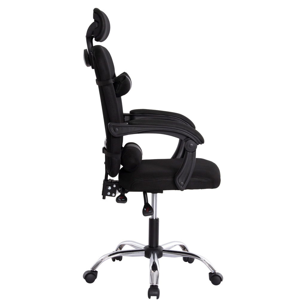 ΚΑΡΕΚΛΑ ΓΡΑΦΕΙΟΥ CRONER HM1196.01 ΜΑΥΡΟ MESH-ΜΕΤΑΛ.ΒΑΣΗ 58x99x120Υεκ.