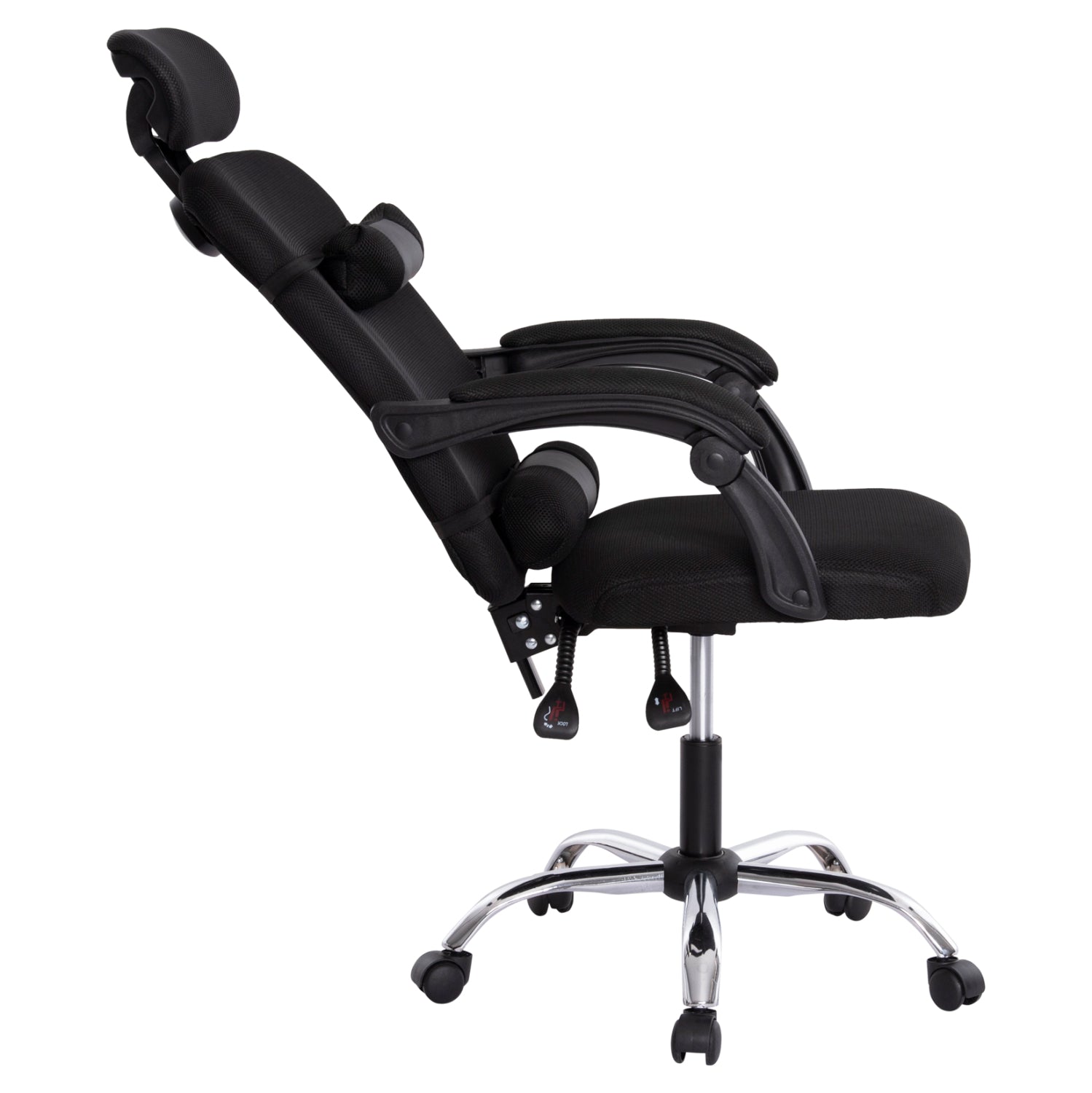 ΚΑΡΕΚΛΑ ΓΡΑΦΕΙΟΥ CRONER HM1196.01 ΜΑΥΡΟ MESH-ΜΕΤΑΛ.ΒΑΣΗ 58x99x120Υεκ.