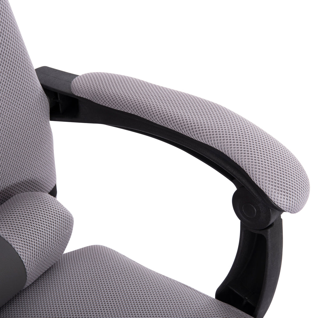 ΚΑΡΕΚΛΑ ΓΡΑΦΕΙΟΥ CRONER HM1196.02 ΓΚΡΙ MESH-ΜΕΤΑΛ.ΒΑΣΗ 58x67x124Υεκ.