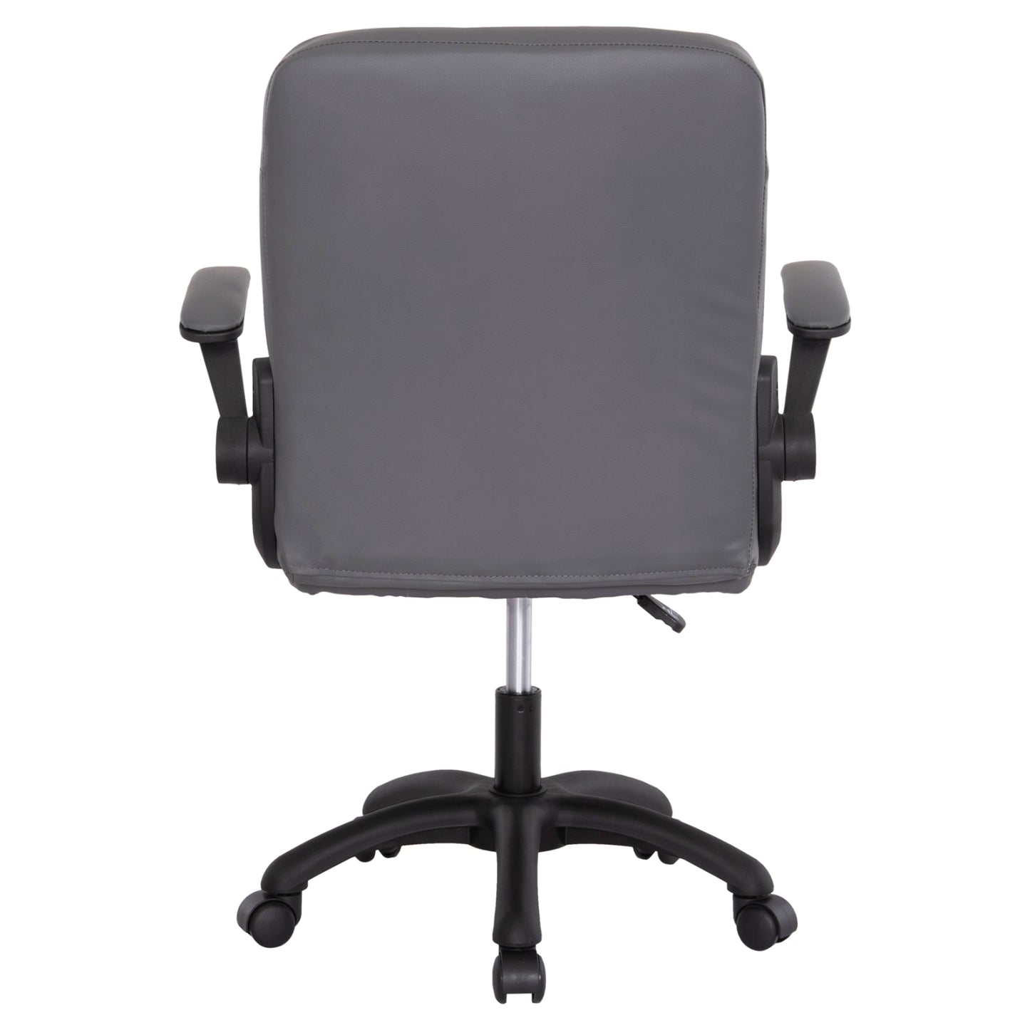 ΚΑΡΕΚΛΑ ΓΡΑΦΕΙΟΥ PORTIMA HM1197.03 ΓΚΡΙ PVC-ΜΑΥΡΟΣ ΣΚΕΛΕΤΟΣ & ΒΑΣΗ 66.5x60x97Υεκ