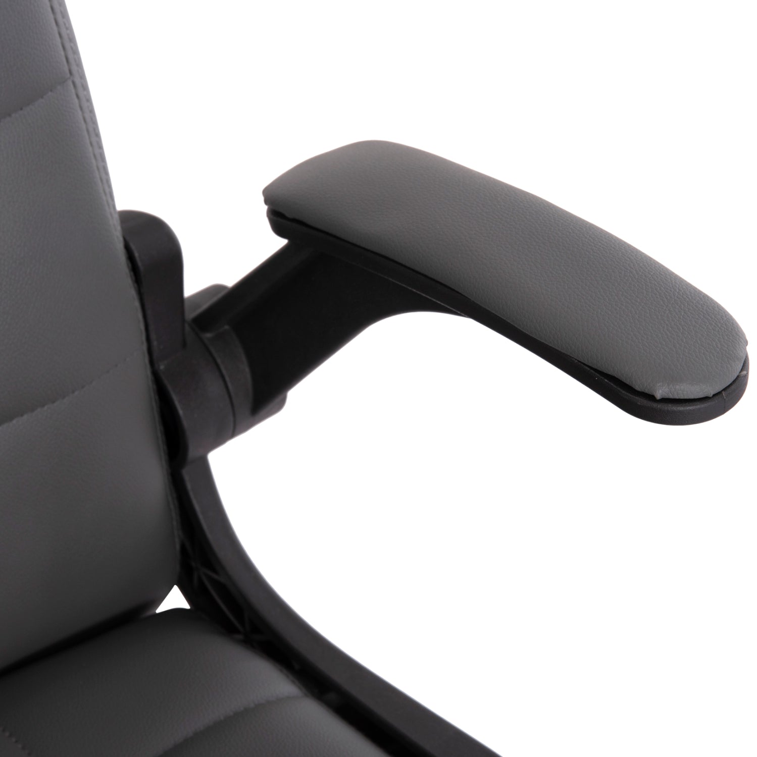 ΚΑΡΕΚΛΑ ΓΡΑΦΕΙΟΥ PORTIMA HM1197.03 ΓΚΡΙ PVC-ΜΑΥΡΟΣ ΣΚΕΛΕΤΟΣ & ΒΑΣΗ 66.5x60x97Υεκ