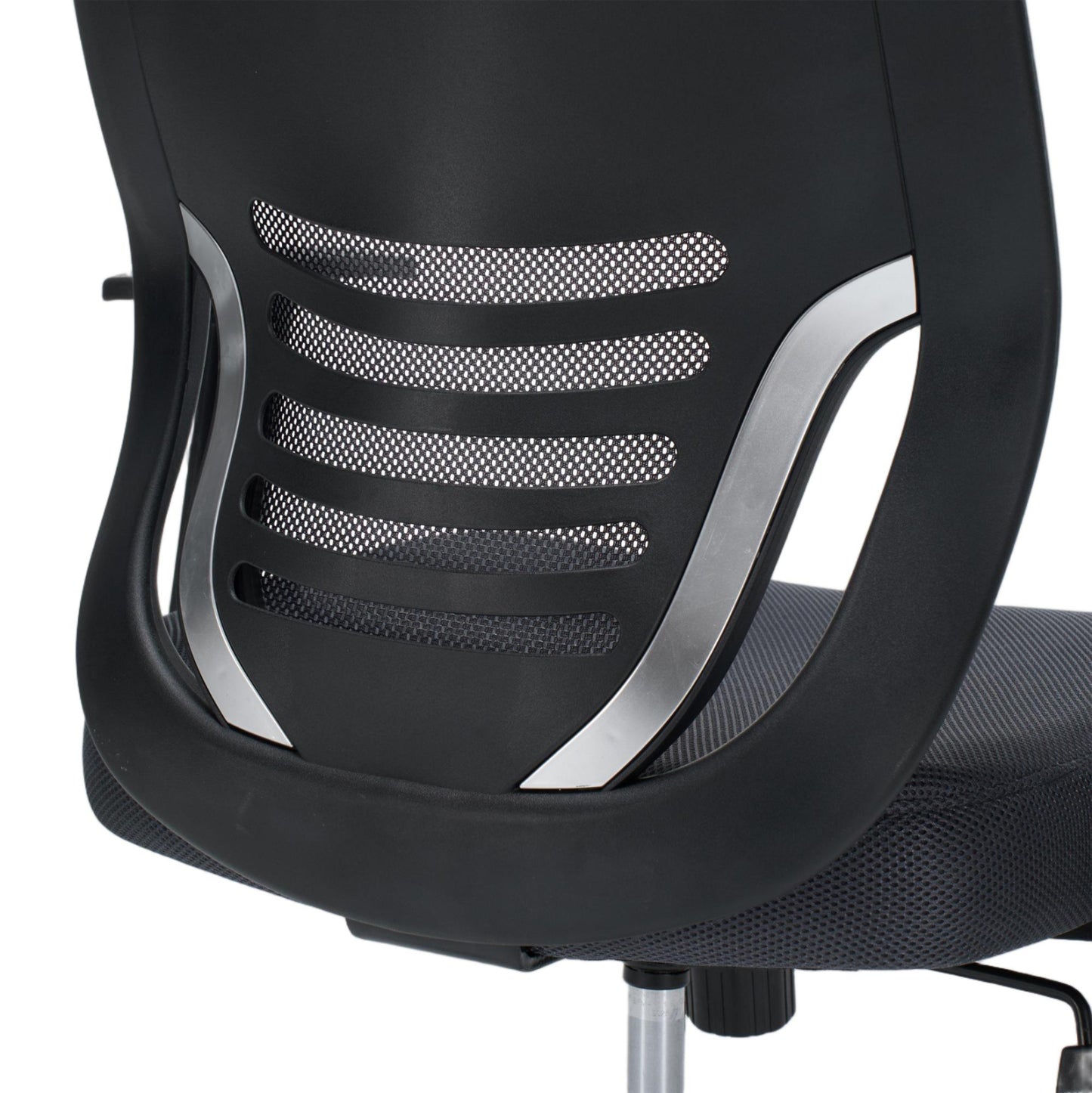 ΚΑΡΕΚΛΑ ΓΡΑΦΕΙΟΥ BRIEF HM1206.02 ΓΚΡΙ MESH--ΒΑΣΗ ΧΡΩΜΙΟΥ 63x64x122Υεκ.