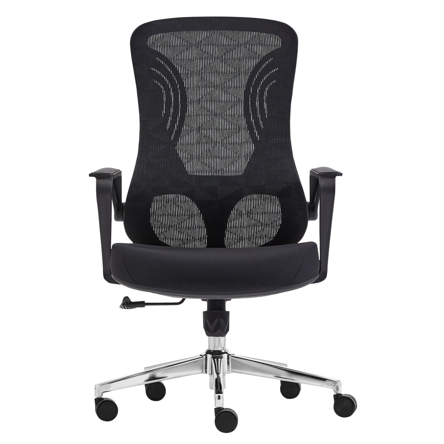 ΚΑΡΕΚΛΑ ΓΡΑΦΕΙΟΥ DECIFER HM1212.01 ΜΑΥΡO MESH-ΒΑΣΗ ΧΡΩΜΙΟΥ 61x60x110Υεκ.