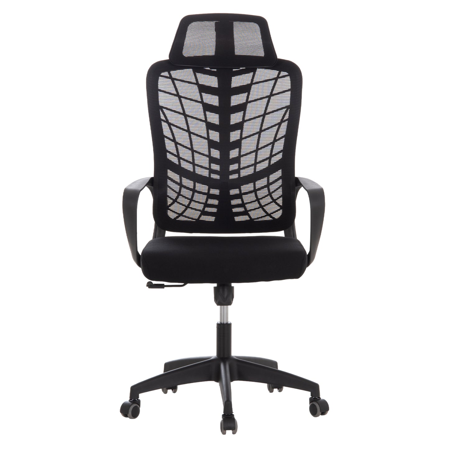 ΚΑΡΕΚΛΑ ΓΡΑΦΕΙΟΥ ELVAR HM1219.01 ΜΑΥΡO MESH--ΒΑΣΗ ΠΟΛΥΠΡΟΠΥΛΕΝΙΟΥ 63x56x125Υεκ