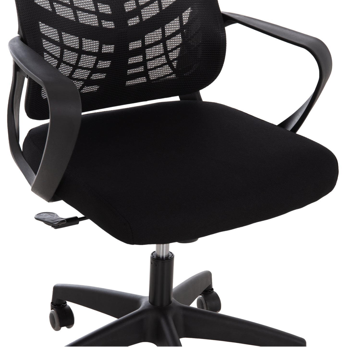 ΚΑΡΕΚΛΑ ΓΡΑΦΕΙΟΥ ELVAR HM1219.01 ΜΑΥΡO MESH--ΒΑΣΗ ΠΟΛΥΠΡΟΠΥΛΕΝΙΟΥ 63x56x125Υεκ