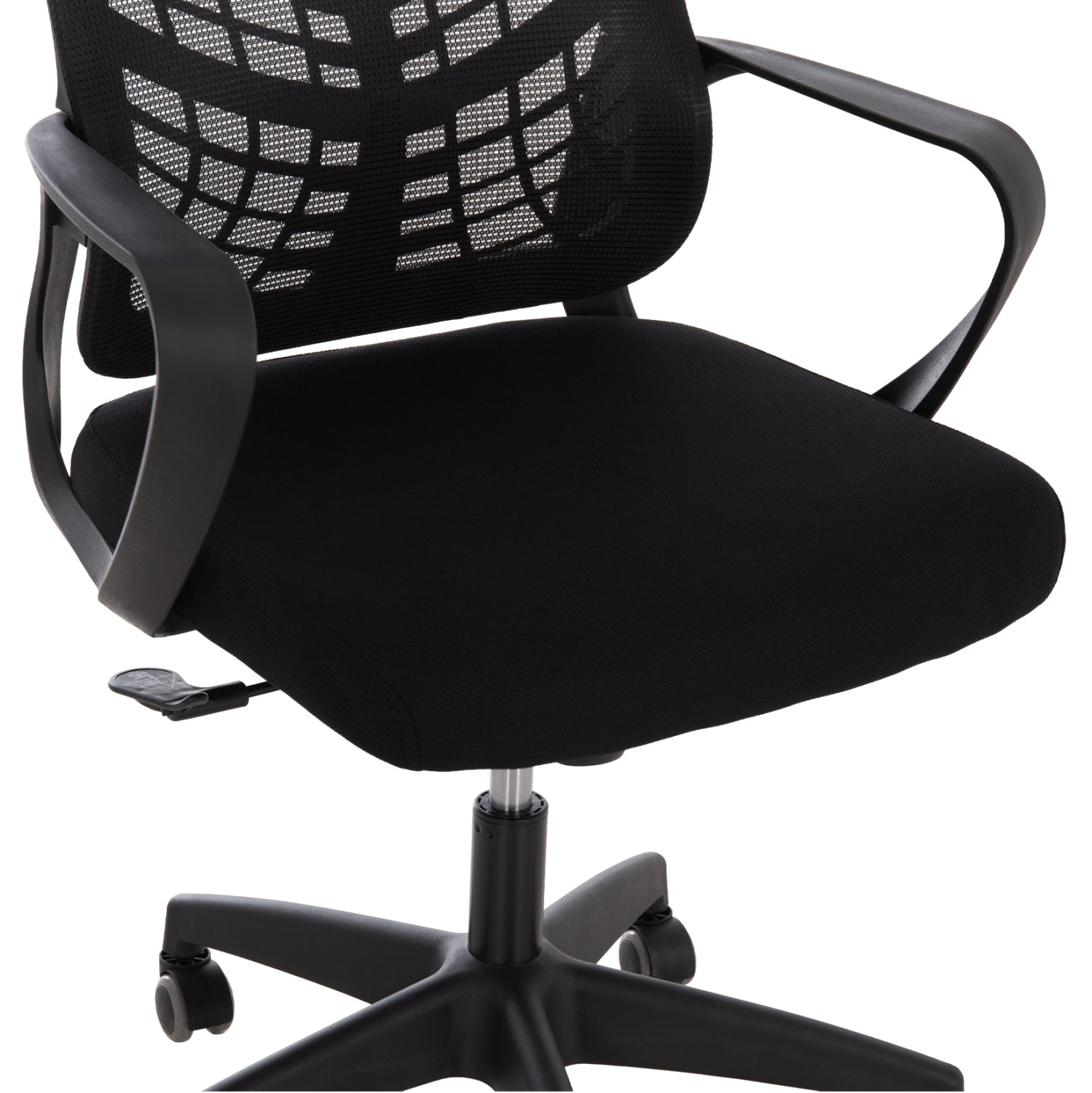 ΚΑΡΕΚΛΑ ΓΡΑΦΕΙΟΥ ELVAR HM1219.01 ΜΑΥΡO MESH--ΒΑΣΗ ΠΟΛΥΠΡΟΠΥΛΕΝΙΟΥ 63x56x125Υεκ