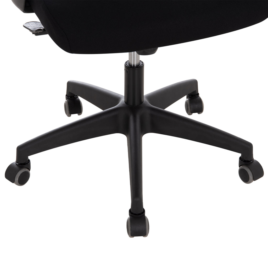 ΚΑΡΕΚΛΑ ΓΡΑΦΕΙΟΥ ELVAR HM1219.01 ΜΑΥΡO MESH--ΒΑΣΗ ΠΟΛΥΠΡΟΠΥΛΕΝΙΟΥ 63x56x125Υεκ