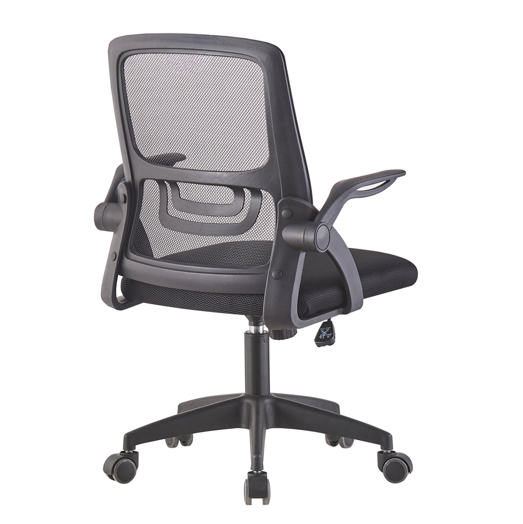 ΚΑΡΕΚΛΑ ΓΡΑΦΕΙΟΥ NETTIS HM1220.01 ΜΑΥΡO MESH-ΒΑΣΗ ΠΟΛΥΠΡΟΠΥΛΕΝΙΟΥ 47x47x109-119Υεκ