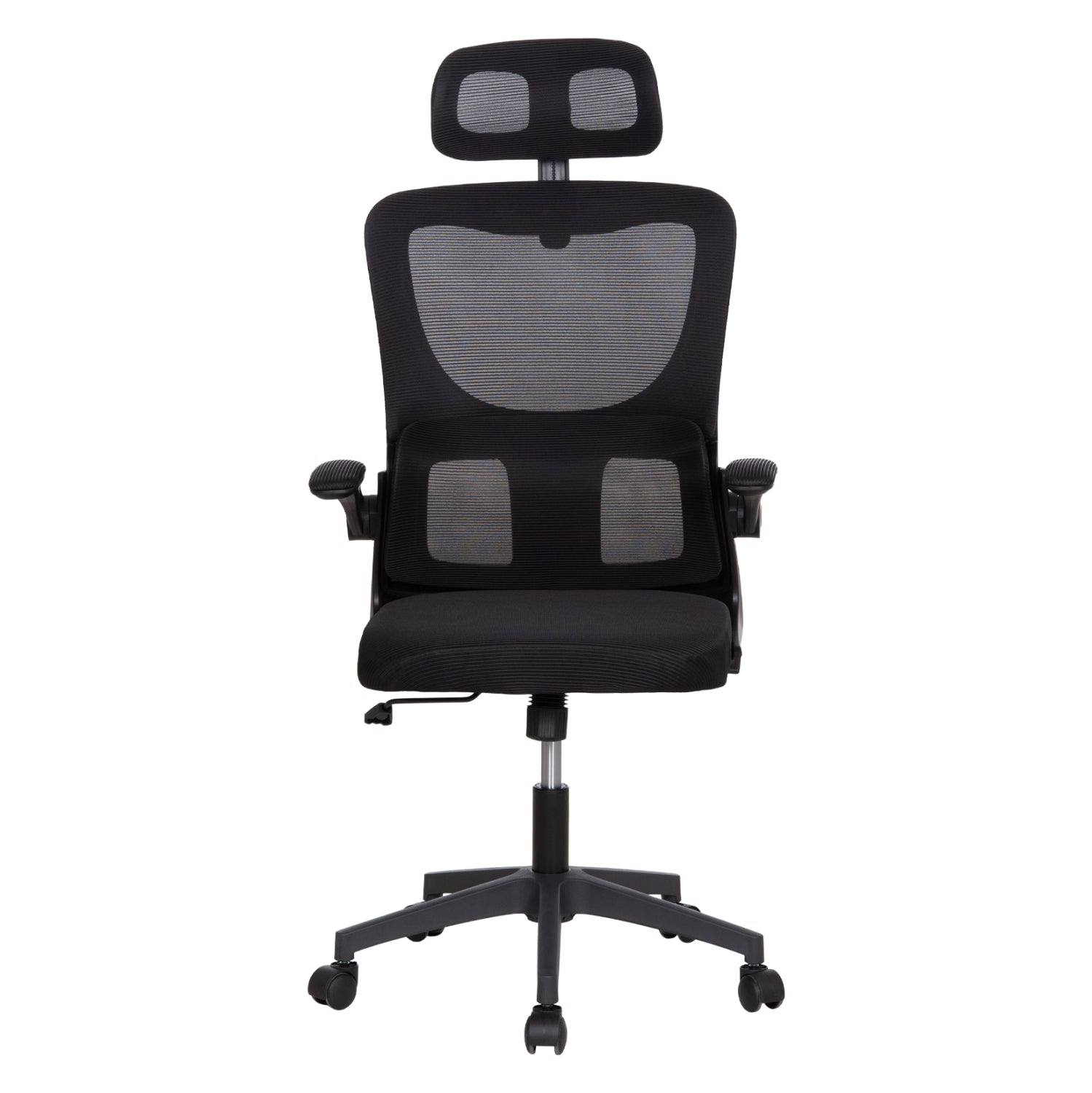 ΚΑΡΕΚΛΑ ΓΡΑΦΕΙΟΥ KESI HM1222.01 ΜΑΥΡO MESH & PP 61x62x125Υεκ.