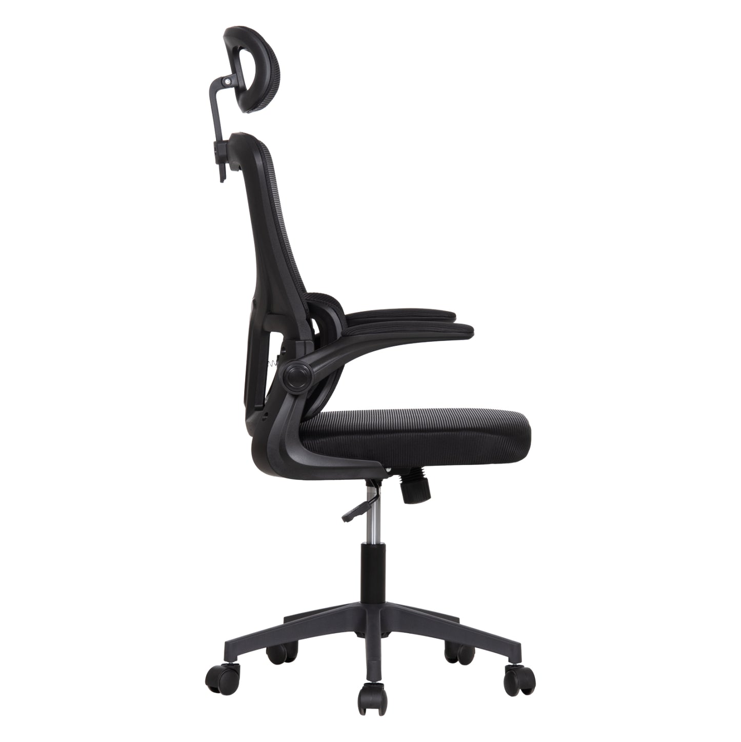ΚΑΡΕΚΛΑ ΓΡΑΦΕΙΟΥ KESI HM1222.01 ΜΑΥΡO MESH & PP 61x62x125Υεκ.