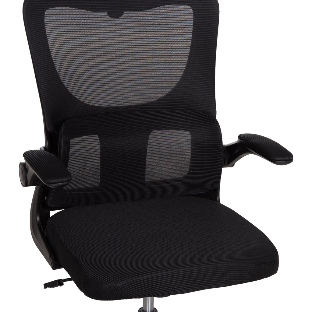 ΚΑΡΕΚΛΑ ΓΡΑΦΕΙΟΥ KESI HM1222.01 ΜΑΥΡO MESH & PP 61x62x125Υεκ.