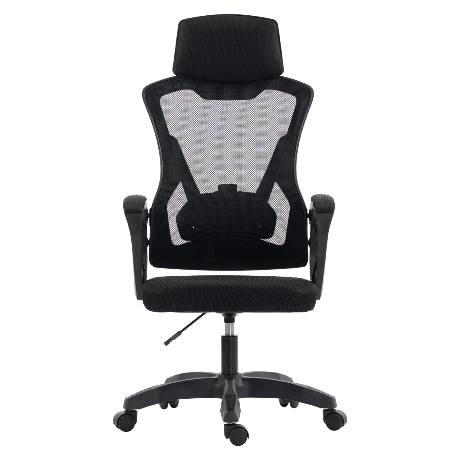 ΚΑΡΕΚΛΑ ΓΡΑΦΕΙΟΥ SALAS HM1223.01 ΠΟΛΥΠΡΟΠΥΛΕΝΙΟ & MESH--ΜΑΥΡΟ 60x60x118-128Υεκ