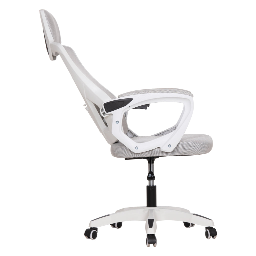 ΚΑΡΕΚΛΑ ΓΡΑΦΕΙΟΥ SALAS HM1223.02 P.P. ΛΕΥΚΟ-ΓΚΡΙ MESH ΥΦΑΣΜΑ 57x71x110-120Υεκ