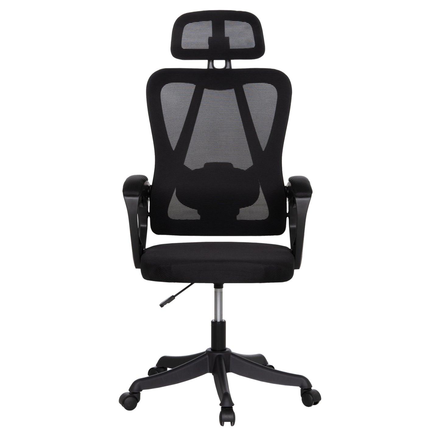 ΚΑΡΕΚΛΑ ΓΡΑΦΕΙΟΥ FRANTIC HM1224.01 ΜΑΥΡO MESH & ΠΟΛΥΠΡΟΠΥΛΕΝΙΟ 60x66x130Υεκ