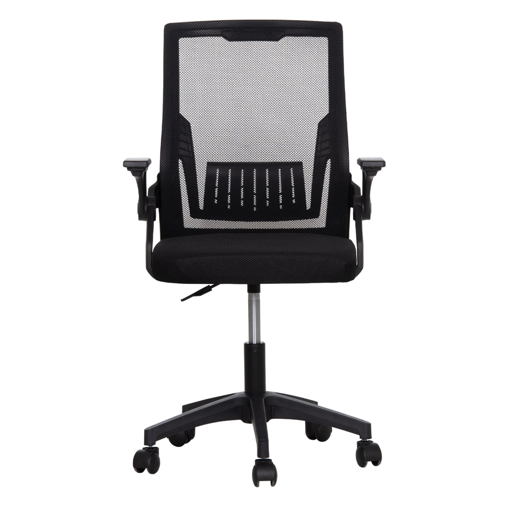ΚΑΡΕΚΛΑ ΓΡΑΦΕΙΟΥ ZENITH HM1225.01 PP & MESH ΥΦΑΣΜΑ--ΜΑΥΡΟ 58x55x100Υεκ