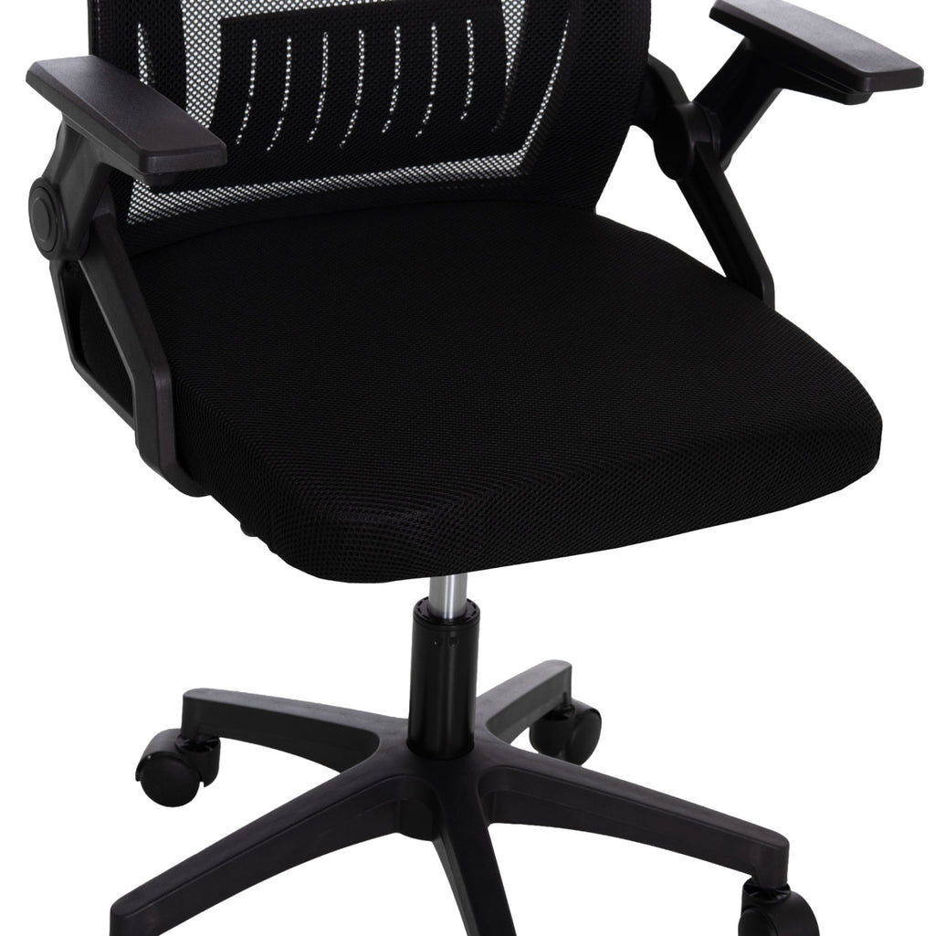 ΚΑΡΕΚΛΑ ΓΡΑΦΕΙΟΥ ZENITH HM1225.01 PP & MESH ΥΦΑΣΜΑ--ΜΑΥΡΟ 58x55x100Υεκ