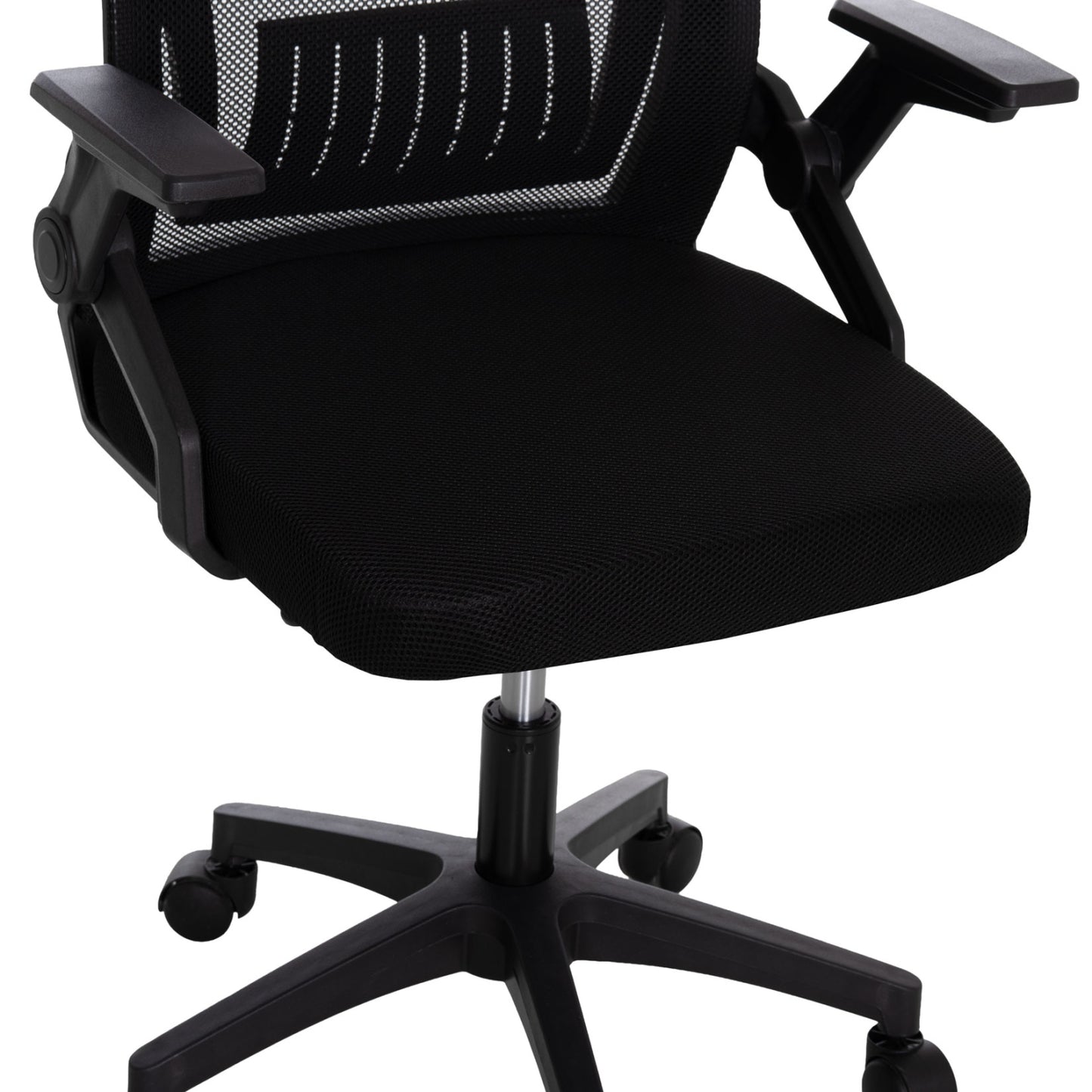 ΚΑΡΕΚΛΑ ΓΡΑΦΕΙΟΥ ZENITH HM1225.01 PP & MESH ΥΦΑΣΜΑ--ΜΑΥΡΟ 58x55x100Υεκ