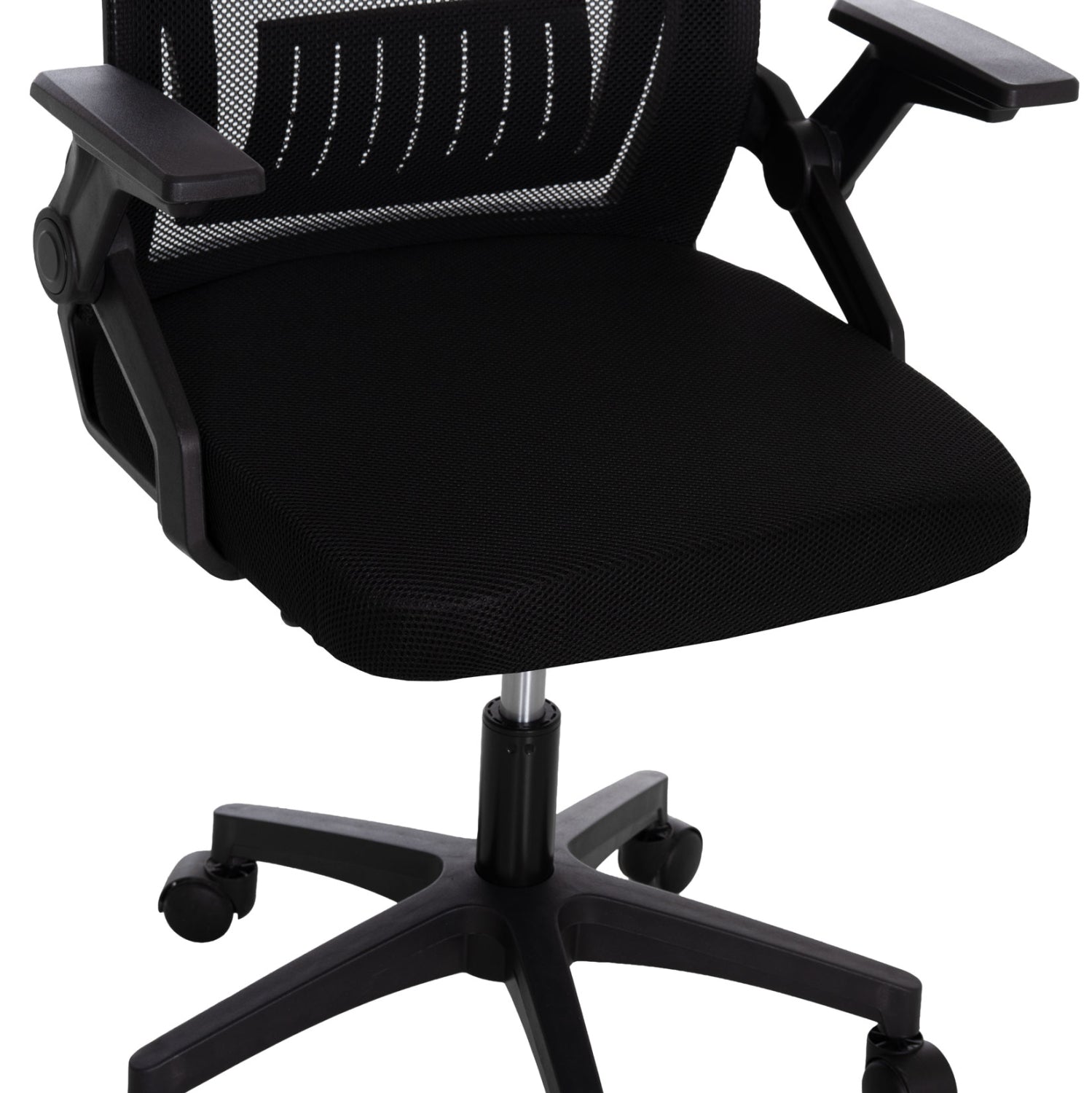 ΚΑΡΕΚΛΑ ΓΡΑΦΕΙΟΥ ZENITH HM1225.01 PP & MESH ΥΦΑΣΜΑ--ΜΑΥΡΟ 58x55x100Υεκ