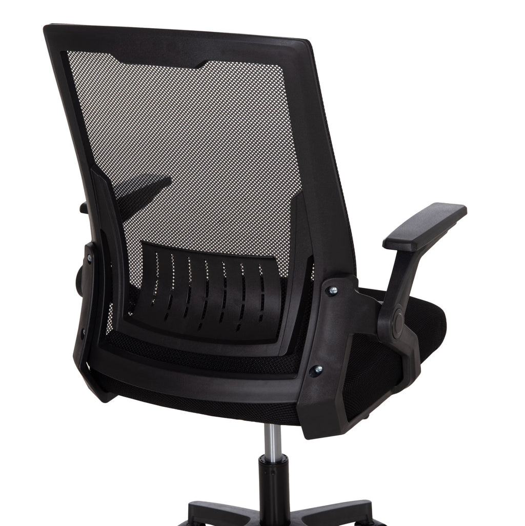 ΚΑΡΕΚΛΑ ΓΡΑΦΕΙΟΥ ZENITH HM1225.01 PP & MESH ΥΦΑΣΜΑ--ΜΑΥΡΟ 58x55x100Υεκ