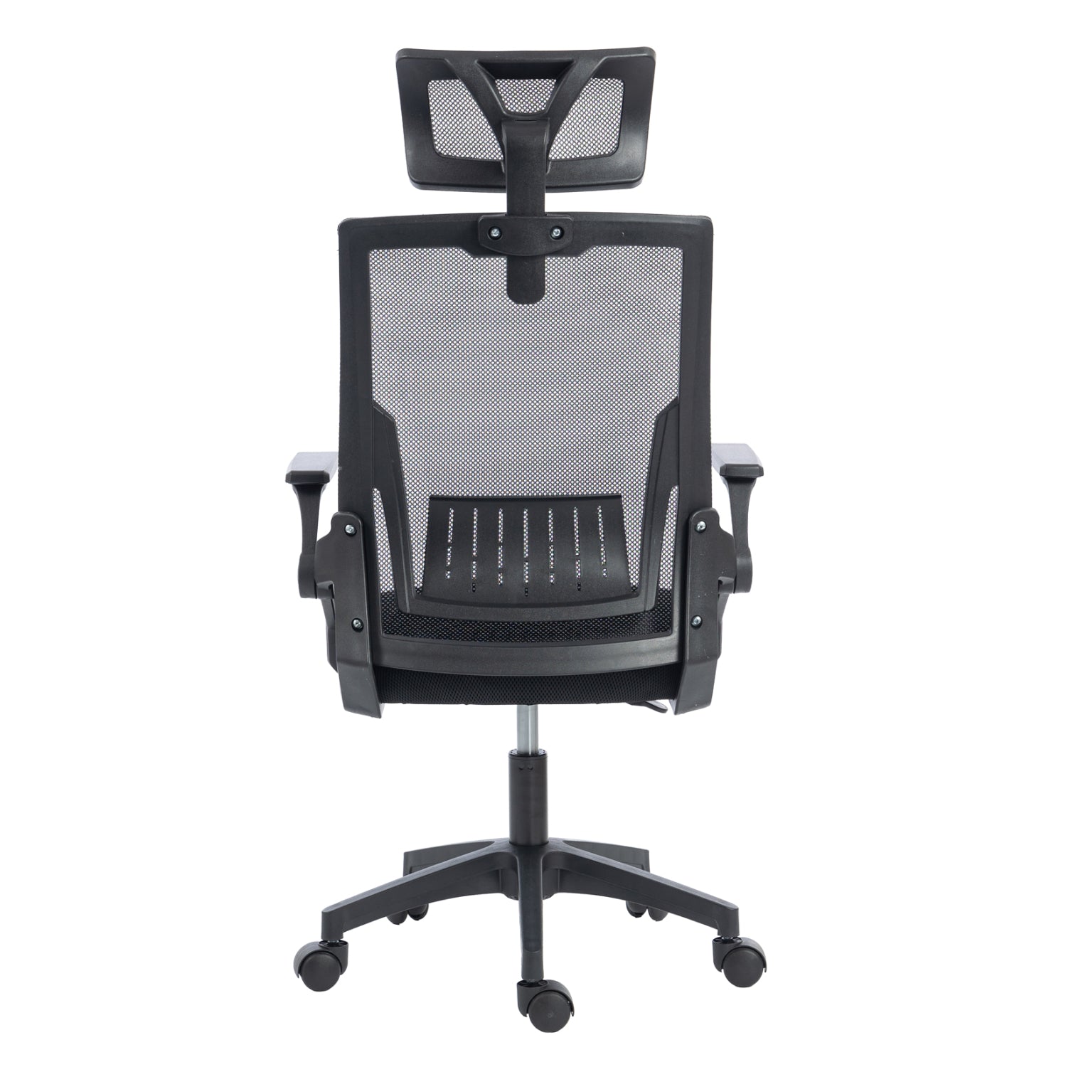 ΚΑΡΕΚΛΑ ΓΡΑΦΕΙΟΥ MATRON HM1226.01 ΜΑΥΡO PP & MESH ΥΦΑΣΜΑ 47x47x128Υεκ