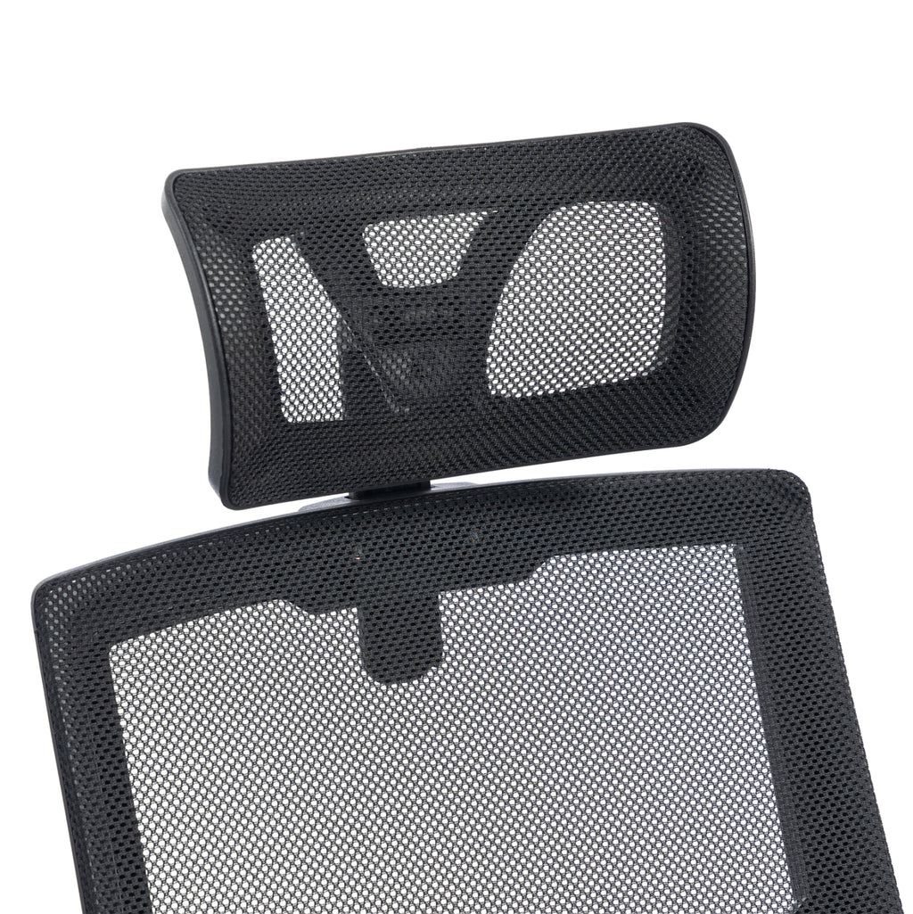 ΚΑΡΕΚΛΑ ΓΡΑΦΕΙΟΥ MATRON HM1226.01 ΜΑΥΡO PP & MESH ΥΦΑΣΜΑ 47x47x128Υεκ