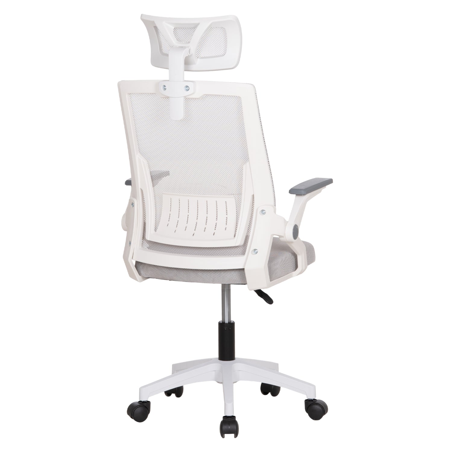 ΚΑΡΕΚΛΑ ΓΡΑΦΕΙΟΥ MATRON HM1226.02 ΛΕΥΚΟ PP--ΑΝΟΙΧΤΟ ΓΚΡΙ MESH 59x55x115Υεκ