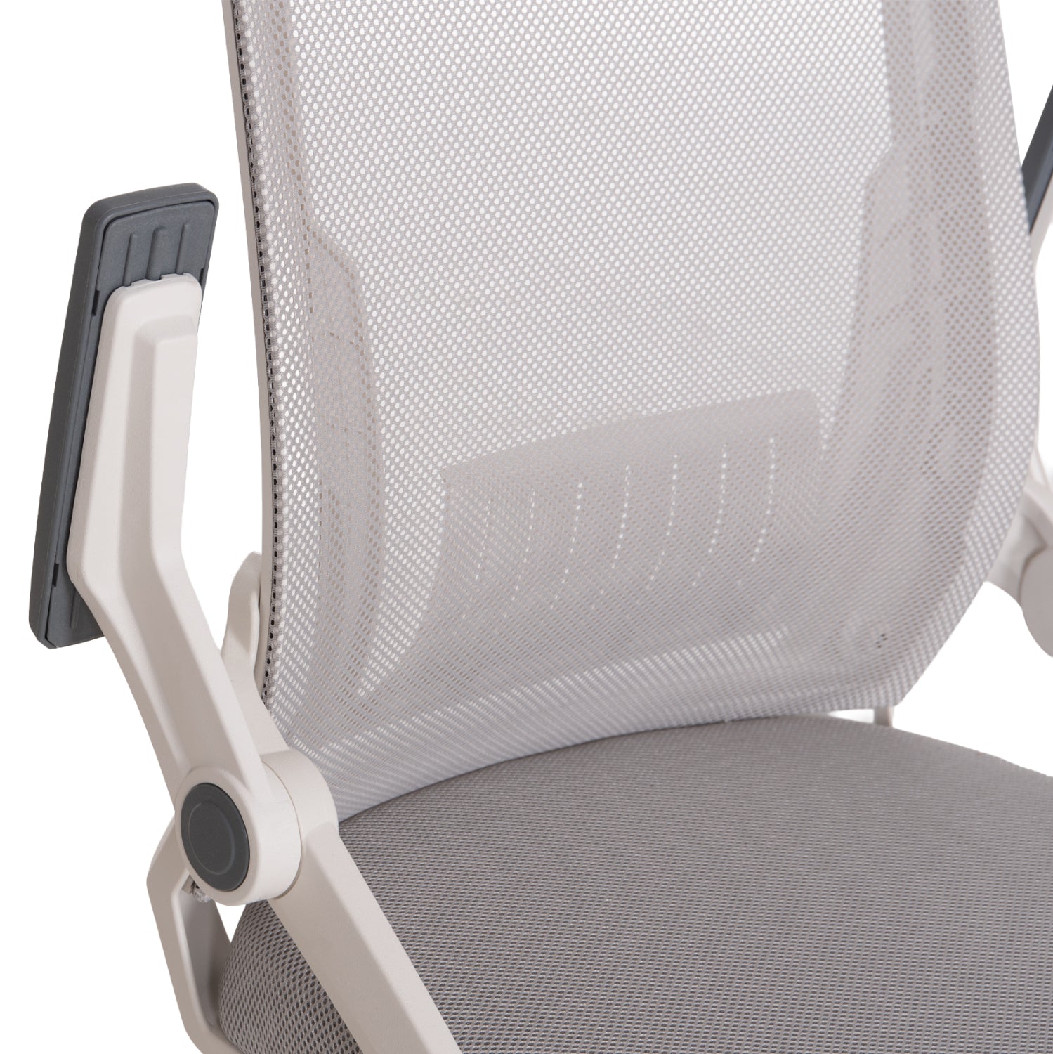 ΚΑΡΕΚΛΑ ΓΡΑΦΕΙΟΥ MATRON HM1226.02 ΛΕΥΚΟ PP--ΑΝΟΙΧΤΟ ΓΚΡΙ MESH 59x55x115Υεκ