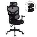 ΚΑΡΕΚΛΑ ΓΡΑΦΕΙΟΥ APEX HM1227.01 ΜΑΥΡO MESH & PP 70x66x113-130Υεκ