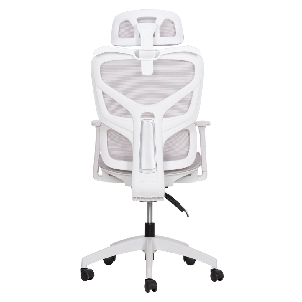 ΚΑΡΕΚΛΑ ΓΡΑΦΕΙΟΥ APEX HM1227.02 ΛΕΥΚΟ PP--ΑΝΟΙΧΤΟ ΓΚΡΙ MESH 70x66x113-130Υεκ