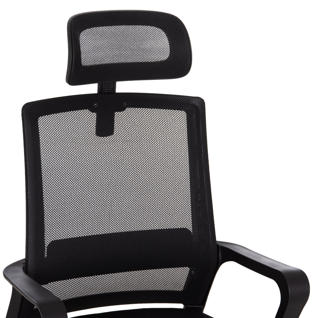 ΚΑΡΕΚΛΑ ΓΡΑΦΕΙΟΥ VELOCITY HM1229.01 ΜΑΥΡO MESH & PP 60x62x123Υεκ