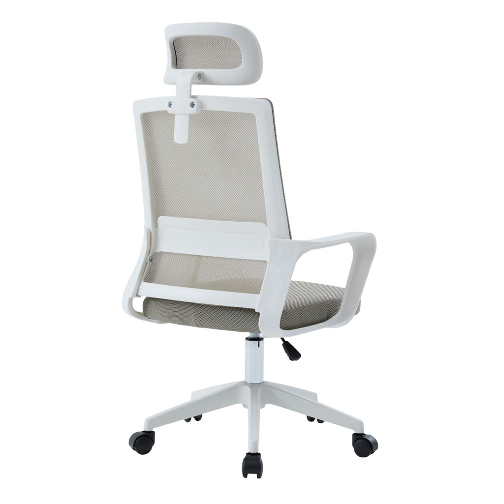 ΚΑΡΕΚΛΑ ΓΡΑΦΕΙΟΥ VELOCITY HM1229.02 ΛΕΥΚΟ PP--ΑΝΟΙΧΤΟ ΓΚΡΙ MESH 60x62x123Υεκ