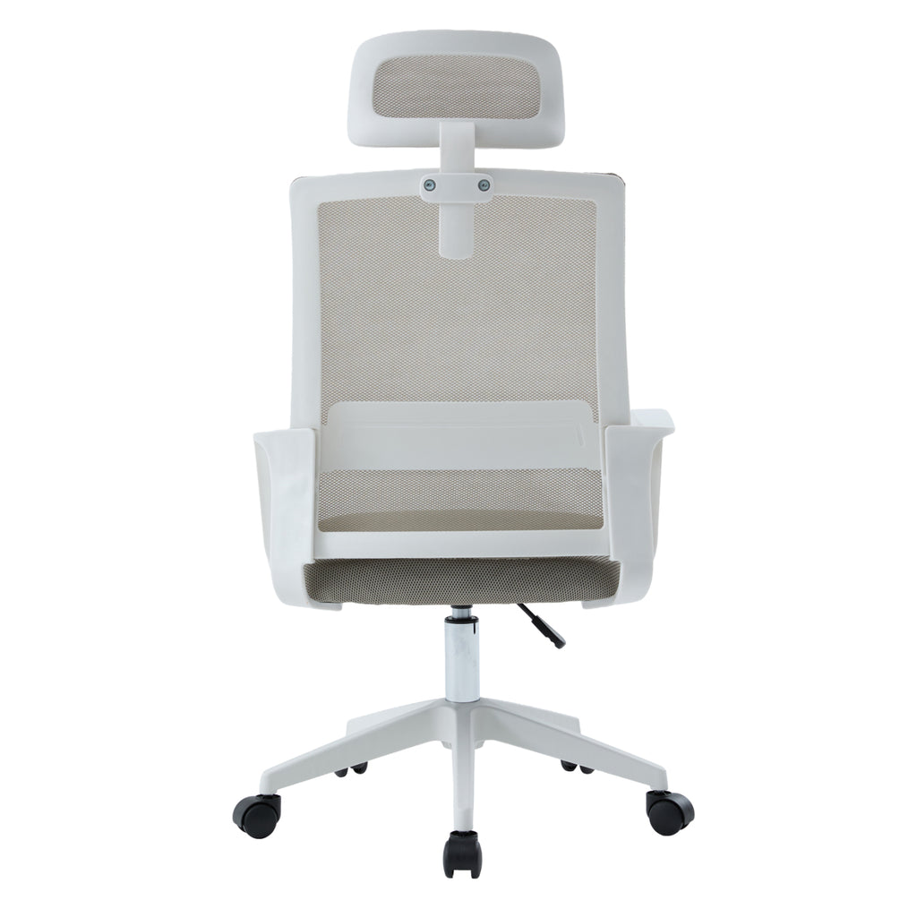 ΚΑΡΕΚΛΑ ΓΡΑΦΕΙΟΥ VELOCITY HM1229.02 ΛΕΥΚΟ PP--ΑΝΟΙΧΤΟ ΓΚΡΙ MESH 60x62x123Υεκ