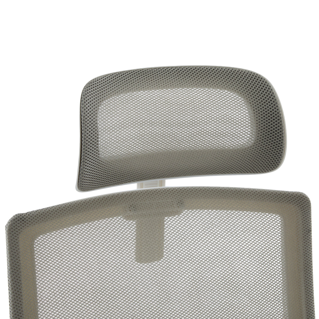 ΚΑΡΕΚΛΑ ΓΡΑΦΕΙΟΥ VELOCITY HM1229.02 ΛΕΥΚΟ PP--ΑΝΟΙΧΤΟ ΓΚΡΙ MESH 60x62x123Υεκ