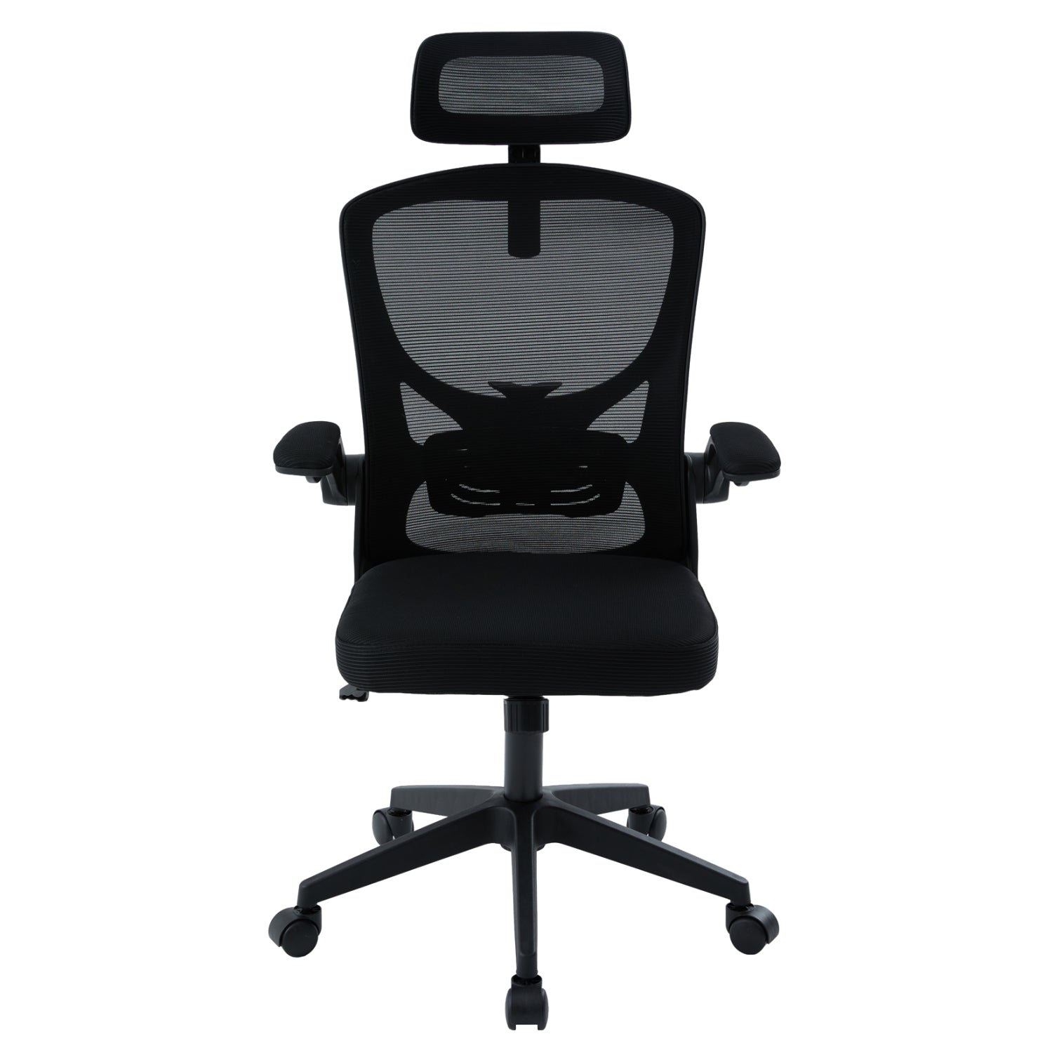 ΚΑΡΕΚΛΑ ΓΡΑΦΕΙΟΥ FLOATER HM1230.01 ΜΑΥΡO MESH & PP 62x62x115-125Υεκ