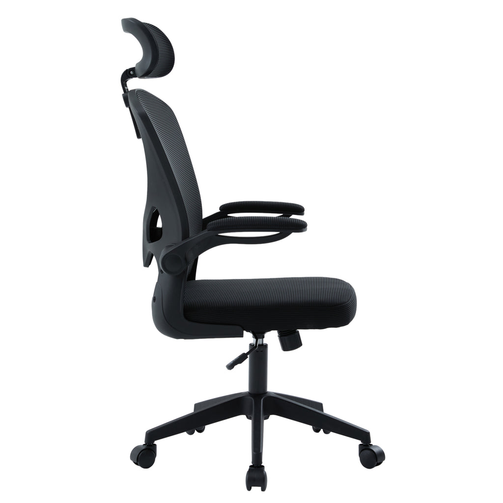ΚΑΡΕΚΛΑ ΓΡΑΦΕΙΟΥ FLOATER HM1230.01 ΜΑΥΡO MESH & PP 62x62x115-125Υεκ