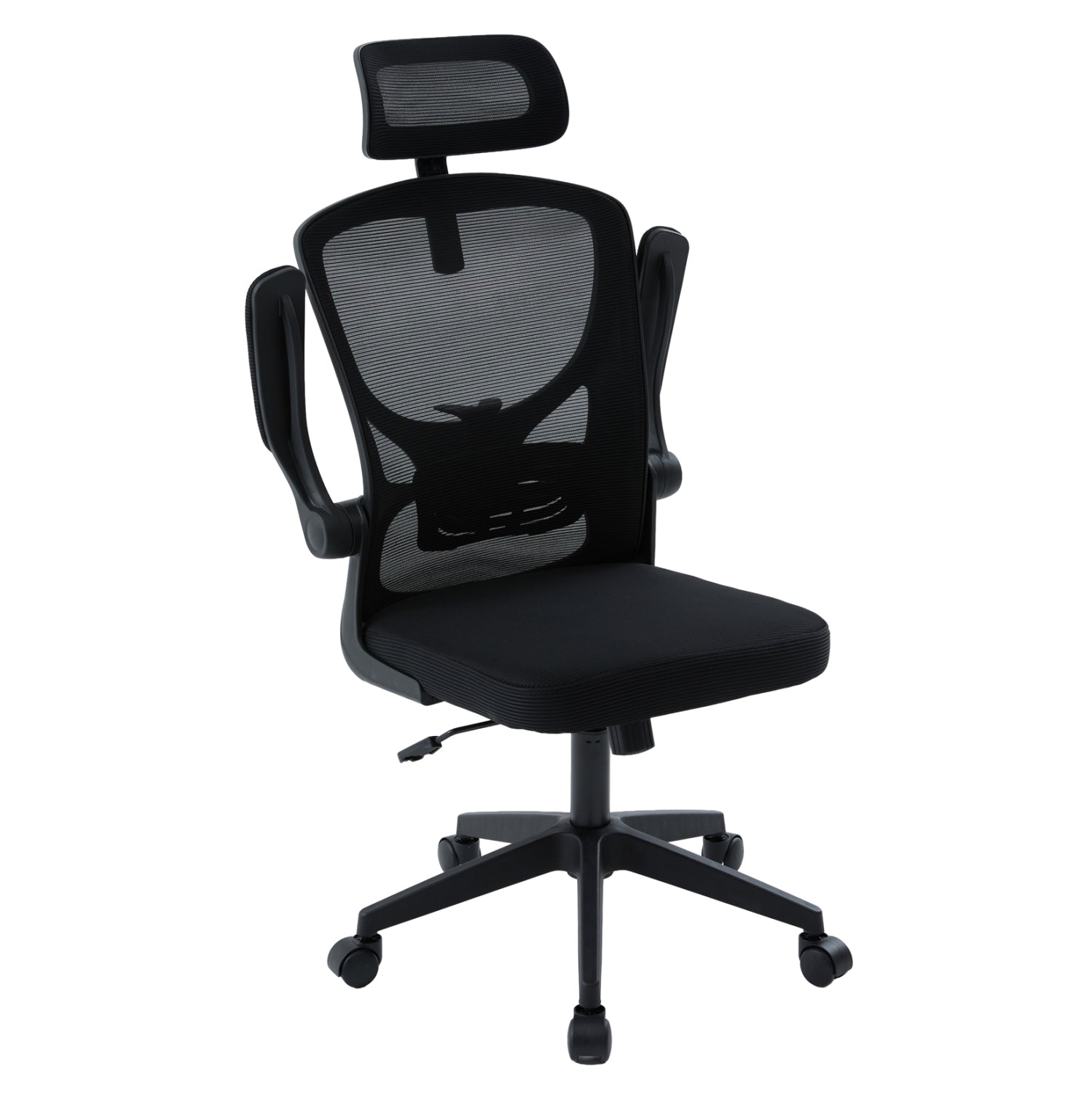 ΚΑΡΕΚΛΑ ΓΡΑΦΕΙΟΥ FLOATER HM1230.01 ΜΑΥΡO MESH & PP 62x62x115-125Υεκ